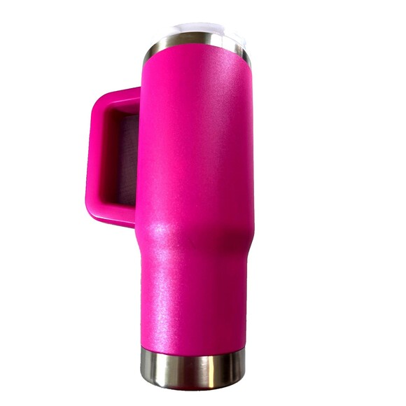 Bass Pro Shops Hot Pink 30 Ounce Insulated Tumbler - Picture 2 of 9